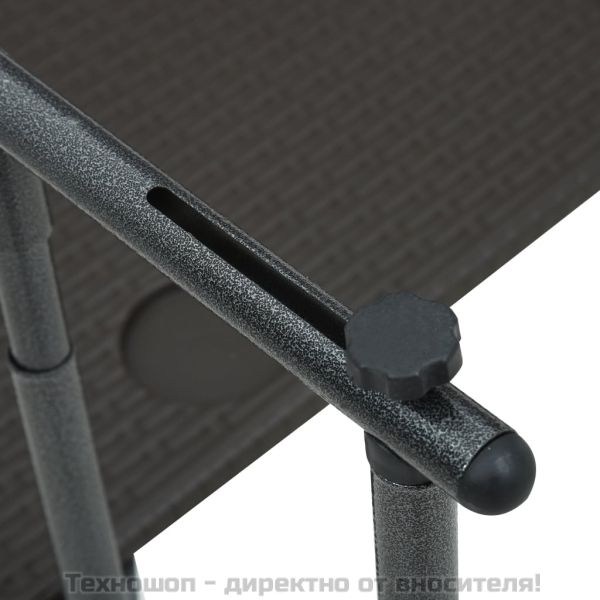 Окачена балконска маса, кафява, 60x64x83,5 см, пластмасов ратан