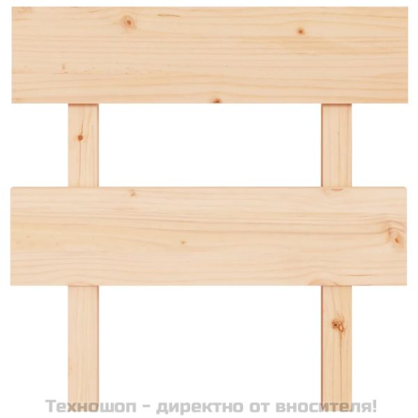 Горна табла за легло, 78,5x3x81 см, бор масив