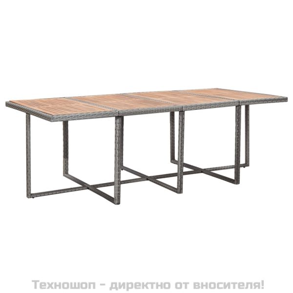 Градински комплект с възглавници, 13 части, полиратан, антрацит