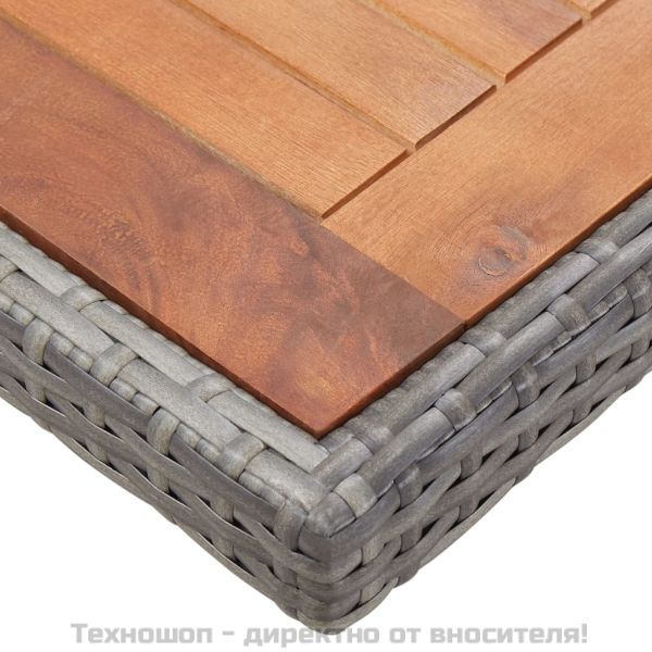 Градински комплект с възглавници, 13 части, полиратан, антрацит