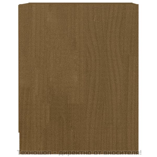 Нощни шкафчета 2 бр меденокафяви 35,5x33,5x41,5 см бор масив