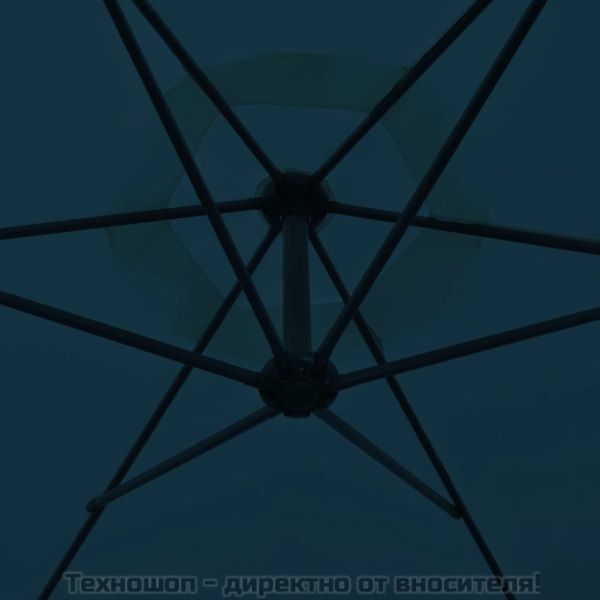 Конзолен градински чадър 3 м син