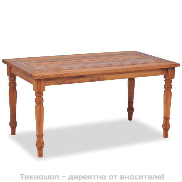 Градински комплект за отдих с възглавници, 4 части, тик масив