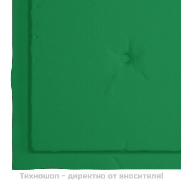 Възглавници за столове 2 бр зелени 50x50x4 см Оксфорд плат