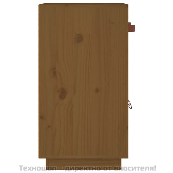 Сайдборд, меденокафяв, 65,5x40x75 см, бор масив