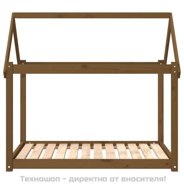 Кучешко легло, меденокафяво, 111x80x100 см, бор масив