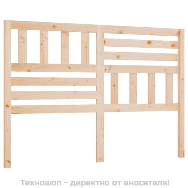 Горна табла за легло, 156x4x100 см, бор масив
