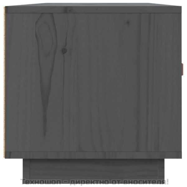 ТВ шкаф, сив, 80x34x35 см, бор масив