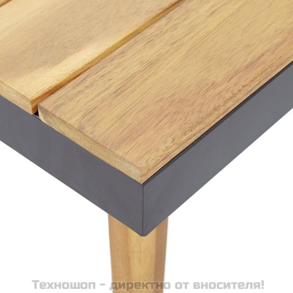 8-местен градински лаундж комплект с възглавници акация масив