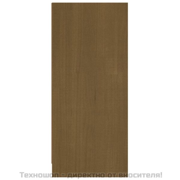 Сайдборд, меденокафяв, 70x33x76 см, бор масив