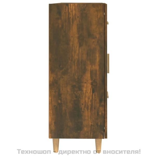 Сайдборд, опушен дъб, 69,5x34x90 см, инженерно дърво