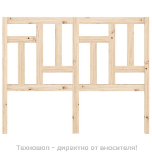 Горна табла за легло, 125,5x4x100 см, бор масив
