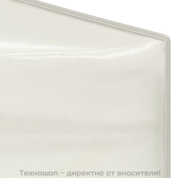 Сгъваема парти палатка със странични стени, кремава, 3x6 м