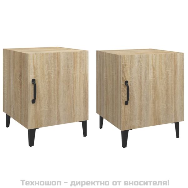 Нощни шкафчета, 2 бр, сонома дъб, инженерно дърво