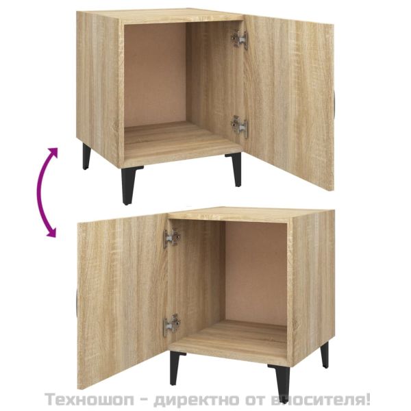 Нощни шкафчета, 2 бр, сонома дъб, инженерно дърво