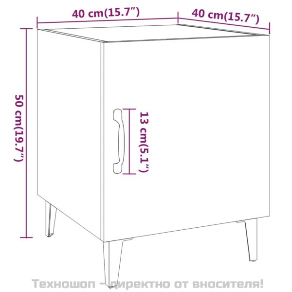 Нощни шкафчета, 2 бр, сонома дъб, инженерно дърво