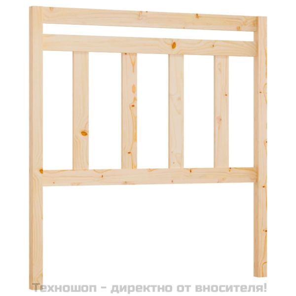 Горна табла за легло, 106x4x100 см, бор масив