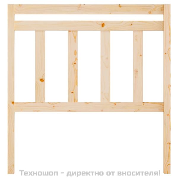 Горна табла за легло, 106x4x100 см, бор масив