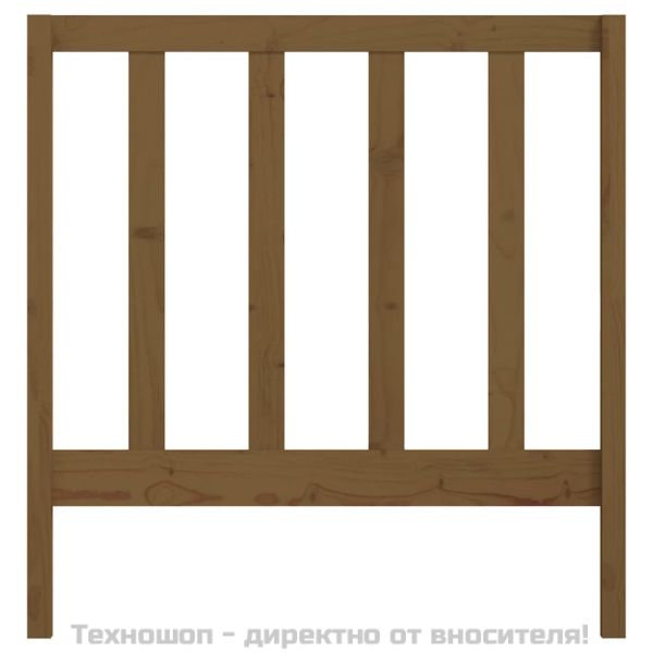 Горна табла за легло, меденокафява, 95x4x100 см, бор масив