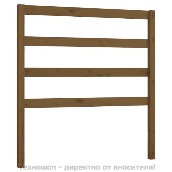 Горна табла за легло, меденокафява, 95x4x100 см, бор масив
