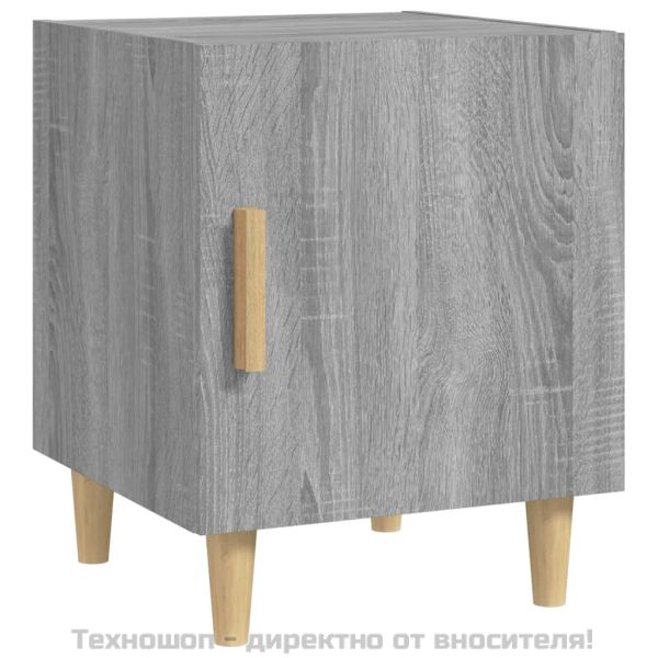 Нощни шкафчета, 2 бр, сив сонома, инженерно дърво