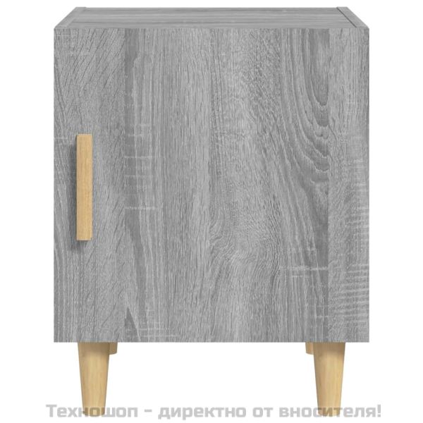 Нощни шкафчета, 2 бр, сив сонома, инженерно дърво