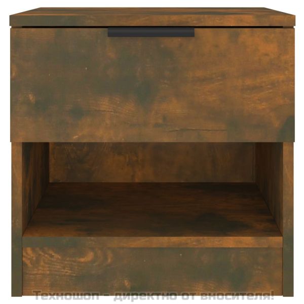 Нощно шкафче, опушен дъб, инженерно дърво