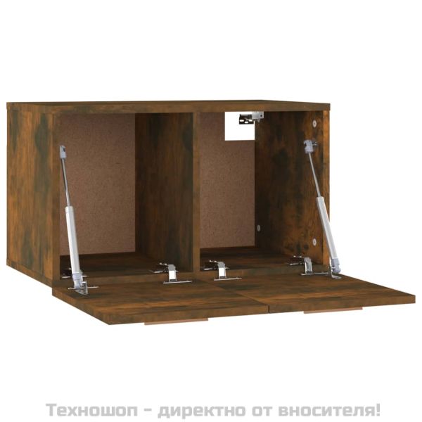 Стенен шкаф, опушен дъб, 60x36,5x35 см, инженерно дърво