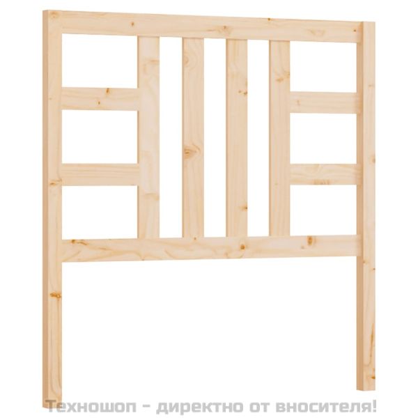 Горна табла за легло, 106x4x100 см, бор масив