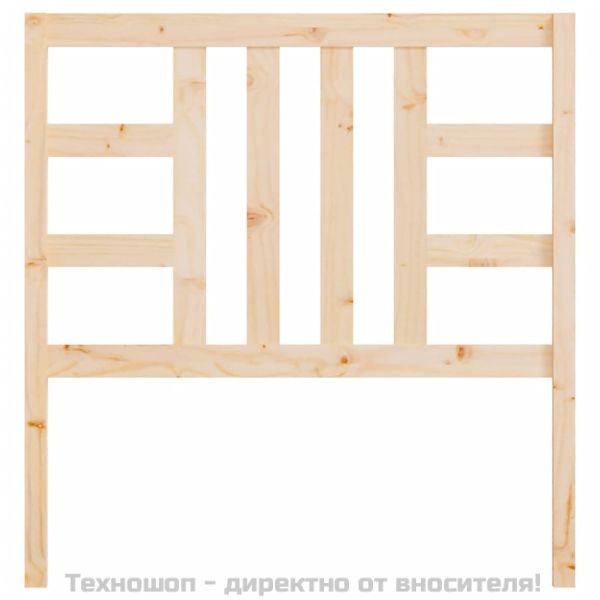 Горна табла за легло, 106x4x100 см, бор масив