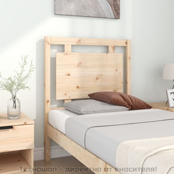 Горна табла за легло, 80,5x4x100 см, бор масив