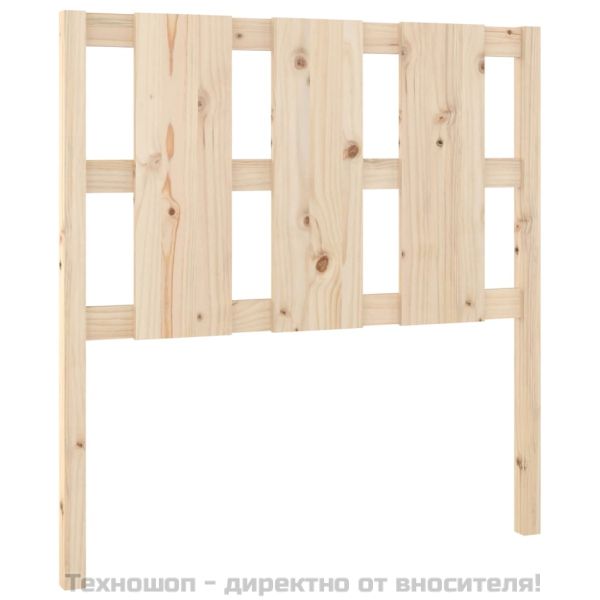 Горна табла за легло, 95,5x4x100 см, бор масив