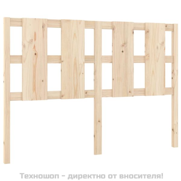 Горна табла за легло, 125,5x4x100 см, бор масив
