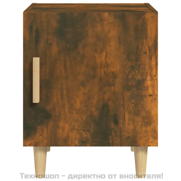 Нощни шкафчета, 2 бр, Опушен дъб, инженерно дърво