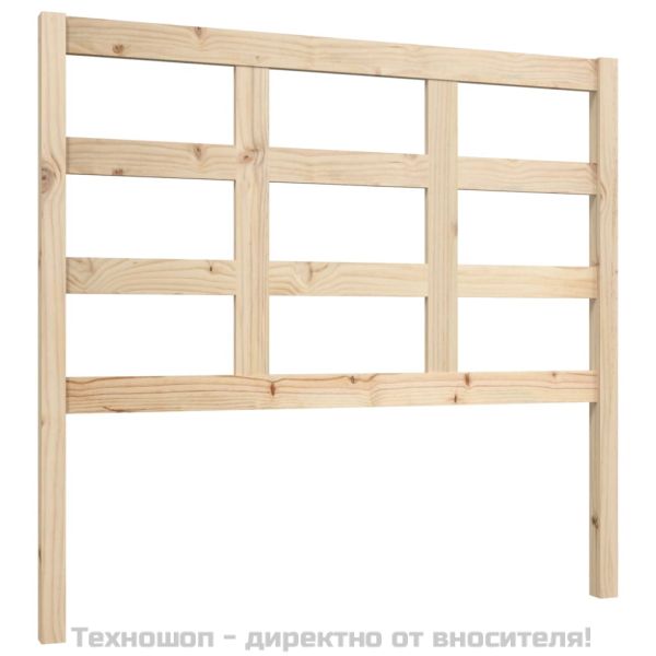 Горна табла за легло, 105,5x4x100 см, бор масив