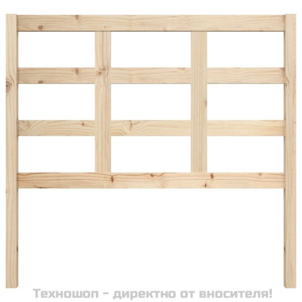 Горна табла за легло, 105,5x4x100 см, бор масив