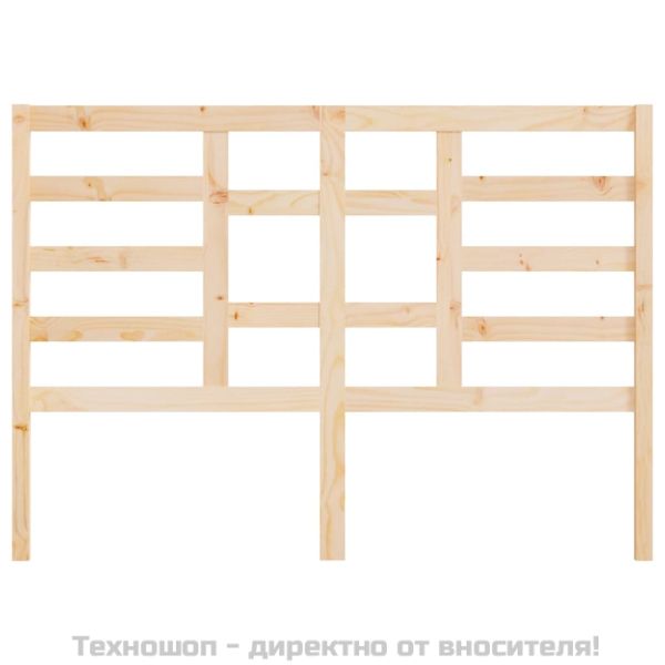 Горна табла за легло, 156x4x104 см, бор масив