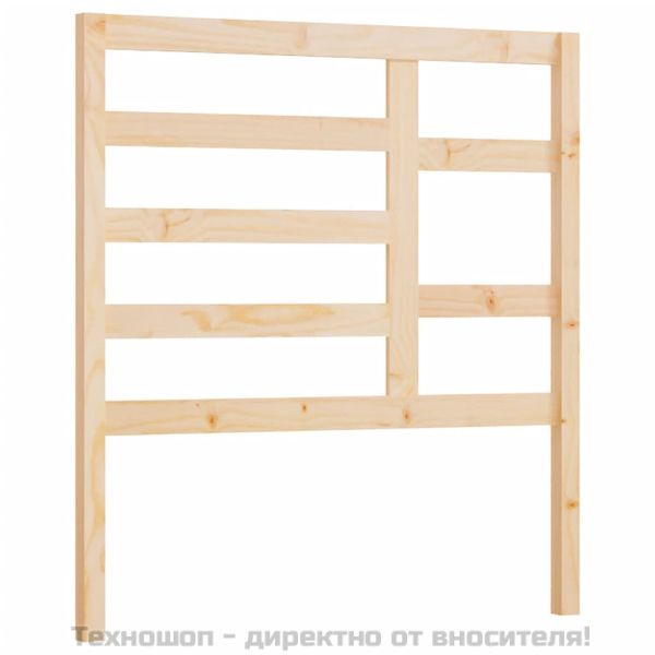 Горна табла за легло, 81x4x104 см, бор масив