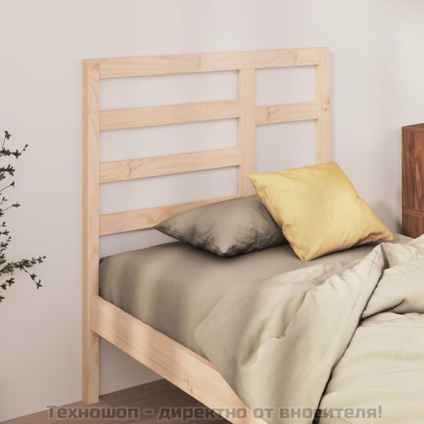 Горна табла за легло, 81x4x104 см, бор масив