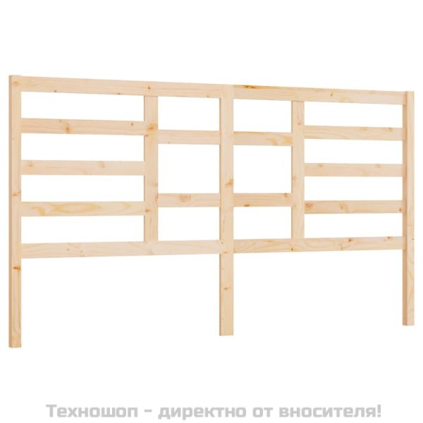 Горна табла за легло, 206x4x104 см, бор масив