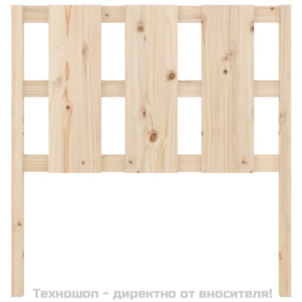 Горна табла за легло, 105,5x4x100 см, бор масив