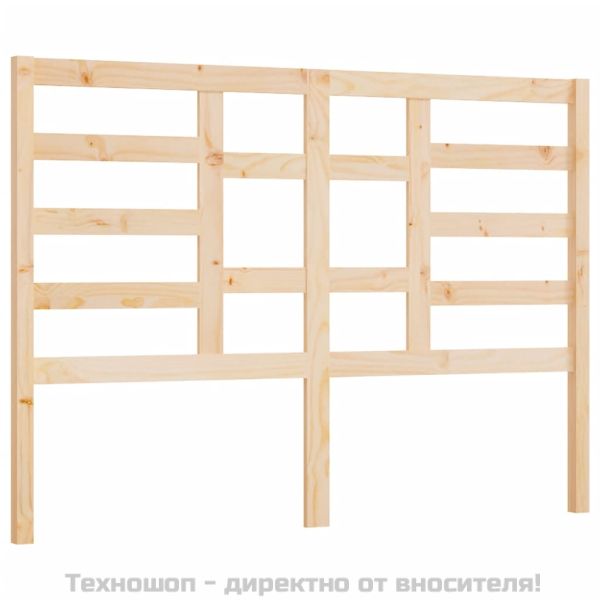 Горна табла за легло, 146x4x104 см, бор масив