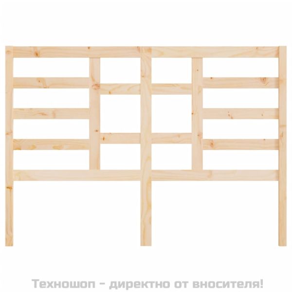 Горна табла за легло, 146x4x104 см, бор масив