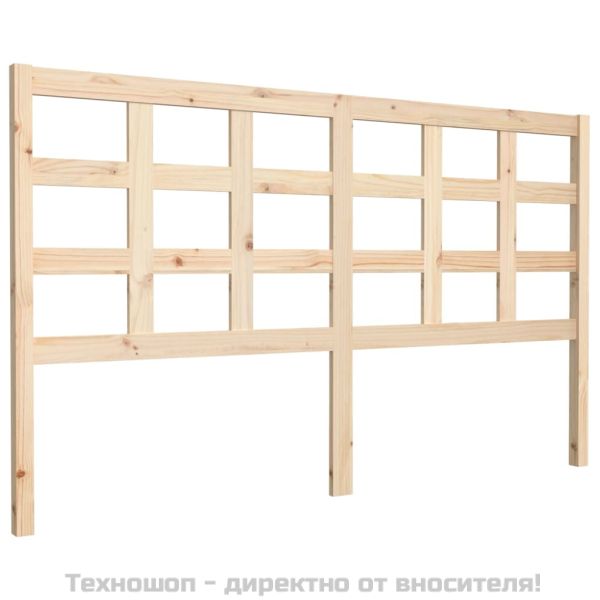 Горна табла за легло, 165,5x4x100 см, бор масив