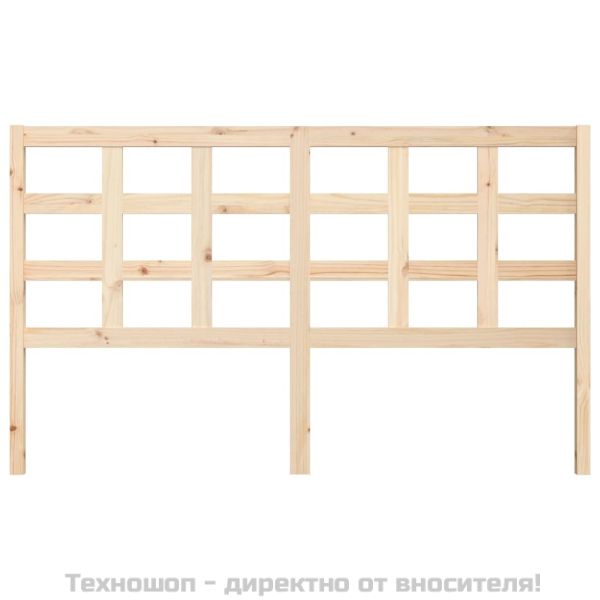 Горна табла за легло, 165,5x4x100 см, бор масив