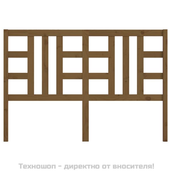 Горна табла за легло, меденокафява, 156x4x100 см, бор масив