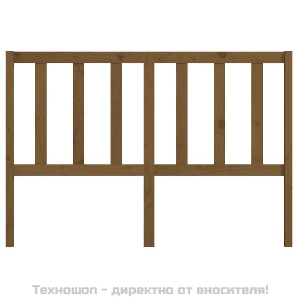 Горна табла за легло, меденокафява, 166x4x100 см, бор масив