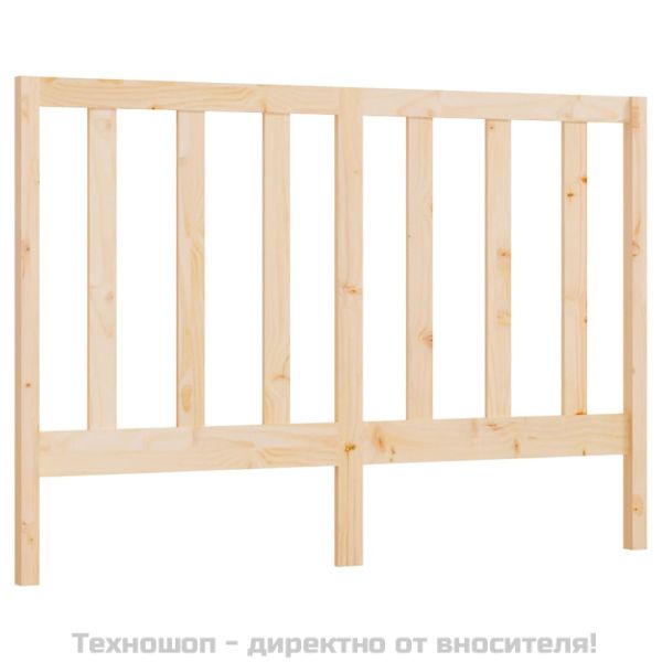 Горна табла за легло, 146x4x100 см, бор масив