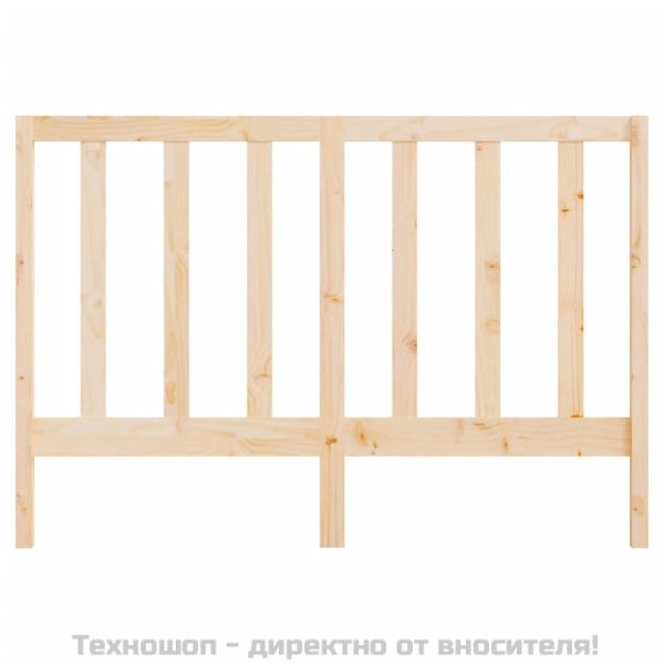 Горна табла за легло, 146x4x100 см, бор масив