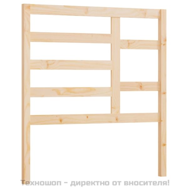 Горна табла за легло, 96x4x104 см, бор масив